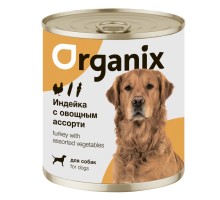 Organix консервы для собак Индейка с овощным ассорти 100 г