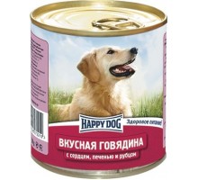 Happy dog консервы для собак с говядиной, сердцем, печенью и рубцом 750 г