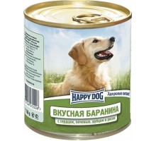 Happy dog консервы для собак с бараниной, сердцем, печенью, рубцом и рисом 750 г