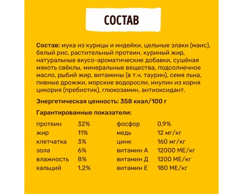 Корм Smart Cat для котят, с цыпленком 400 г