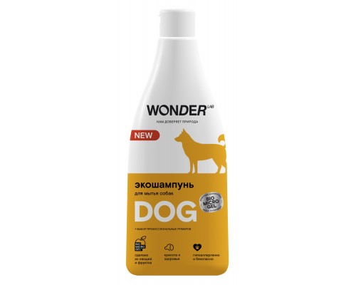 Wonder lab экошампунь для мытья собак 550 г