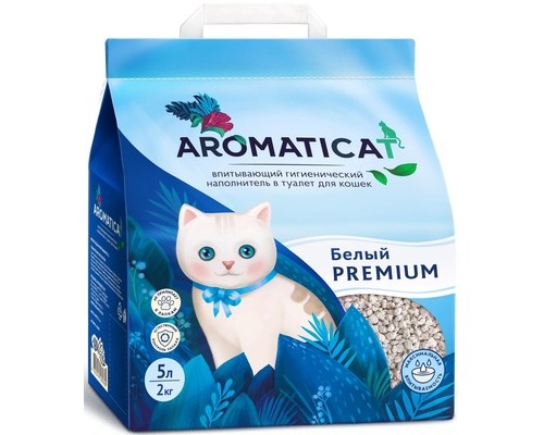 AromatiCat впитывающий наполнитель Premium, белый 4 кг