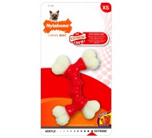 Nylabone двойная косточка, экстра-жесткая, аромат бекона, XS 81 г