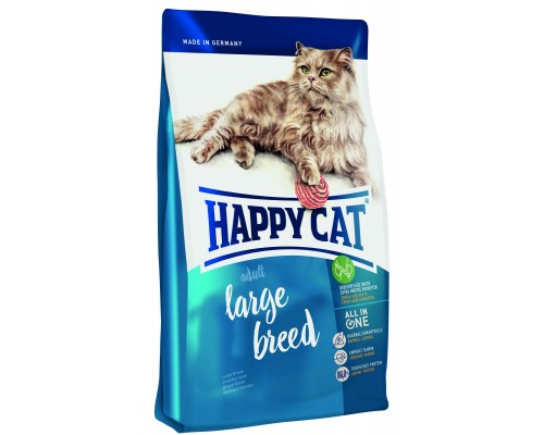 Корм Happy cat для крупных кошек, с курицей, кроликом и ягненком 300 г