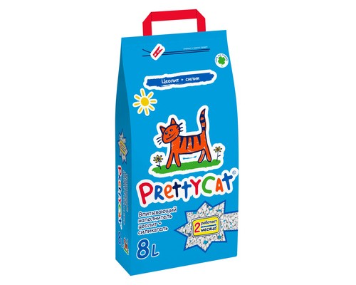 Pretty Cat наполнитель впитывающий для кошачьих туалетов 8л 4 кг