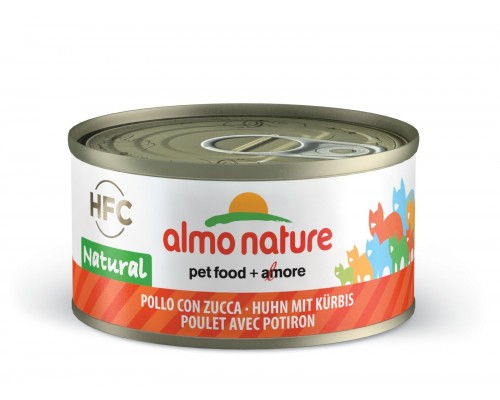 Almo Nature (консервы) консервы для кошек с курицей и тыквой, 75% мяса