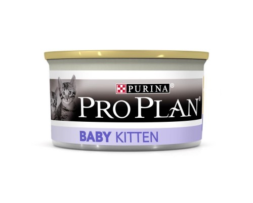 Purina Pro Plan консервы влажный корм для котят, с высоким содержанием курицы 85 г