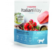 Корм Italian Way  безглютеновый, для стерилизованных кошек, с лососем и сельдью 400 г