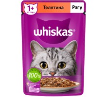 Whiskas влажный корм для кошек, рагу с телятиной