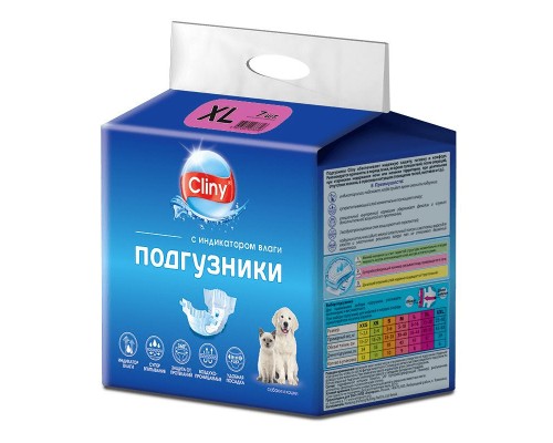 Cliny подгузники 15-30 кг размер XL (7шт) 200 г