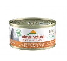 Almo Nature (консервы) консервы для кошек с курицей и сыром, 75% мяса