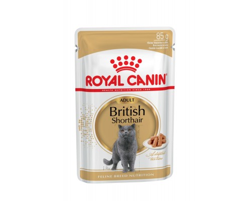 Royal Canin паучи кусочки в соусе для Британской короткошерстной кошки старше 12 месяцев