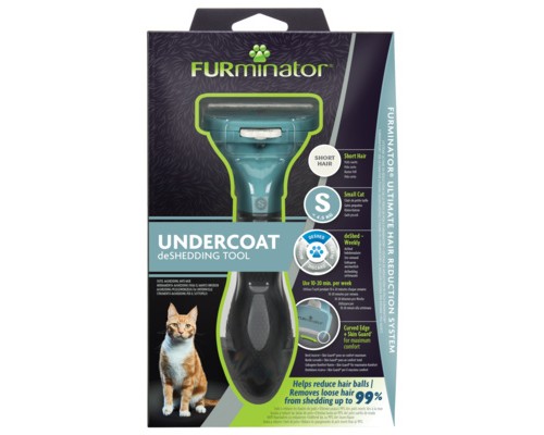 FURminator фурминатор S для маленьких кошек c короткой шерстью 201 г