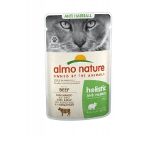 Almo Nature (консервы) паучи с говядиной для вывода шерсти у кошек