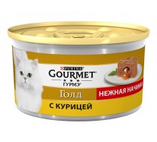 Gourmet влажный корм Gourmet Голд Нежная начинка для кошек, с курицей