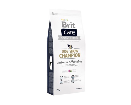 Корм Brit  Care для выставочных собак, с лососем, сельдью и рисом 1 кг