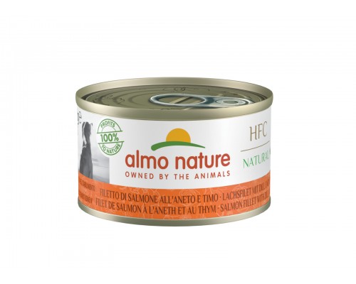 Almo Nature (консервы) консервы для собак, с филе лосося, укропом и тимьяном 95 г