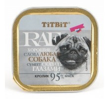 TiTBiT паштет для собак RAF с кроликом 100 г