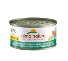 Almo Nature (консервы) полнорационные консервы для кошек, с курицей и зелёной фасолью