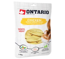 Ontario (консервы, лакомства) лакомство для кошек филе вареной куриной грудки 70 г