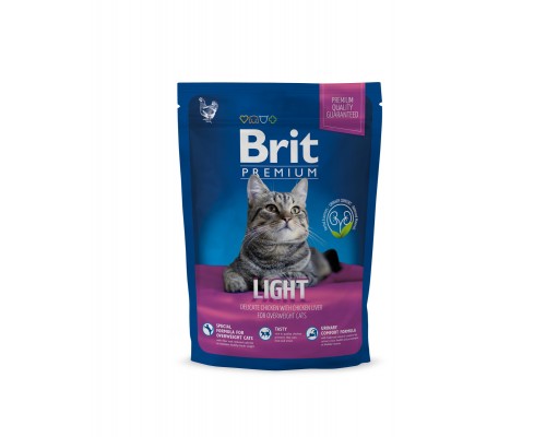 Корм Brit  Premium Cat для кошек, склонных к излишнему весу, с курицей и печенью 300 г