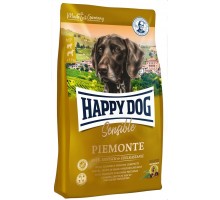 Корм Happy dog "Пьемонт" для собак, с уткой, морской рыбой и каштаном 1 кг