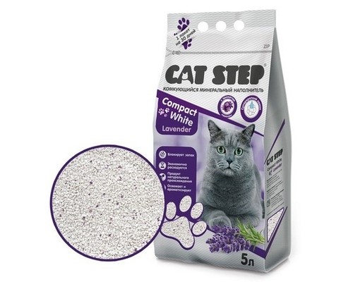 Cat step комкующийся минеральный наполнитель 4,2 кг