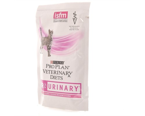 Purina Pro Plan Veterinary Diets кусочки в соусе для кошек при мочекаменной болезни с лососем