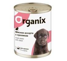 Organix консервы для щенков Мясное ассорти с кроликом 400 г