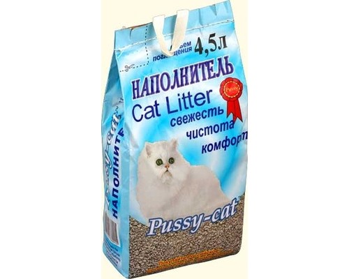 Pussy-Cat впитывающий цеолитовый наполнитель, 4,5л 2,8 кг