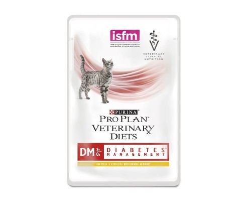 Purina Pro Plan Veterinary Diets кусочки в соусе для кошек при сахарном диабете с курицей