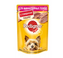 Pedigree влажный корм для взрослых собак маленьких пород паштет с говядиной