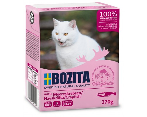 Bozita кусочки в желе для кошек, с лангустом