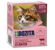 Bozita кусочки в желе для кошек, c рубленой говядиной