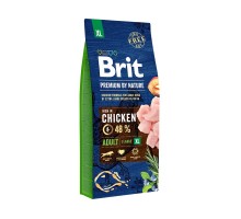 Корм Brit корм для взрослых собак гигантских пород, с курицей 15 кг