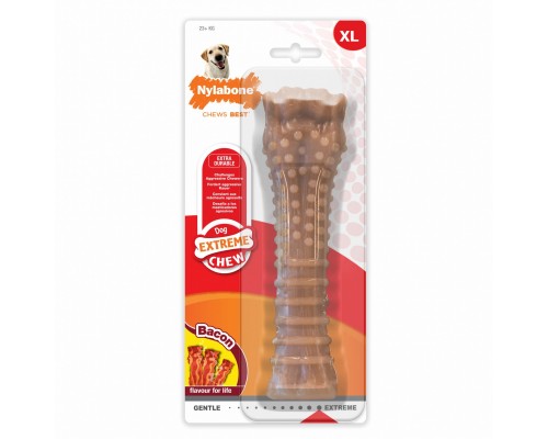 Nylabone косточка экстра-жесткая с ароматом бекона, для собак разных пород XS