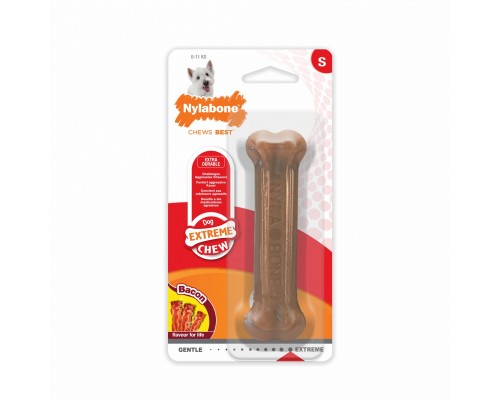 Nylabone косточка экстра-жесткая с ароматом бекона, для собак разных пород XS