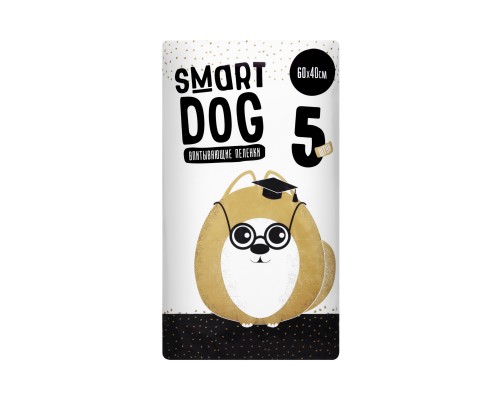 Smart Dog пелёнки впитывающие пеленки для собак 60х40, 5 шт 100 г