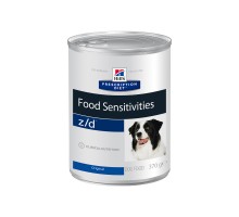 Hill's вет.консервы  Prescription Diet z/d Food Sensitivities, влажный диетический гипоаллергенный корм для собак при пищевой аллергии 370 г