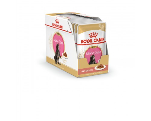 Royal Canin кусочки в соусе для котят породы Мейн-Кун: 4-15 мес