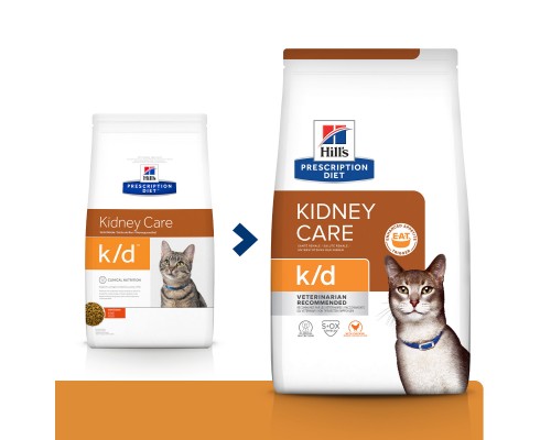 Hill's Prescription Diet k/d Kidney Care сухой диетический, для кошек при профилактике заболеваний почек, с курицей