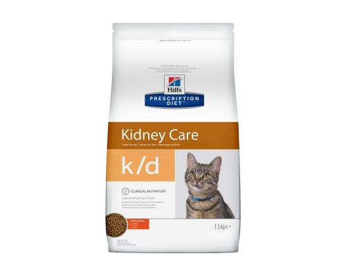 Hill's Prescription Diet k/d Kidney Care сухой диетический, для кошек при профилактике заболеваний почек, с курицей