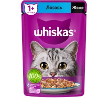 Whiskas влажный корм для кошек, желе с лососем