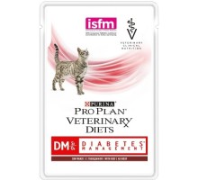 Purina Pro Plan Veterinary Diets кусочки в соусе для кошек при сахарном диабете с говядиной