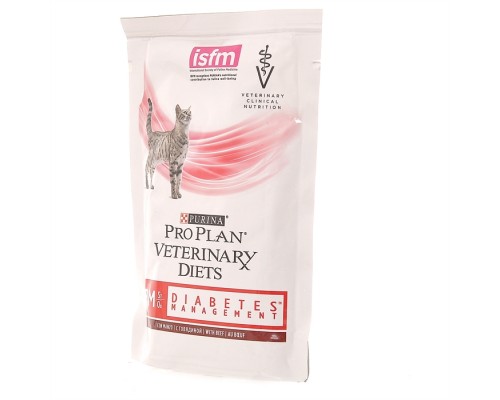 Purina Pro Plan Veterinary Diets кусочки в соусе для кошек при сахарном диабете с говядиной