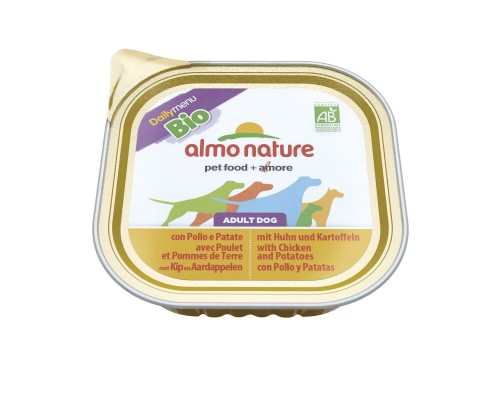 Almo Nature (консервы) паштет для собак, с курицей и картофелем 300 г