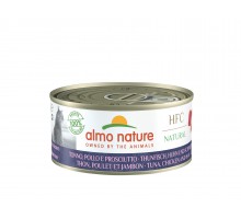 Almo Nature (консервы) консервы для кошек с тунцом, курицей и ветчиной, 50% мяса