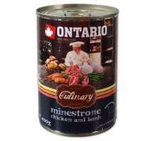 Ontario консервы для собак "Минестроне с курицей и ягненком" 400 г