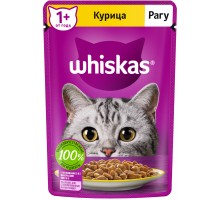 Whiskas влажный корм для кошек, рагу с курицей