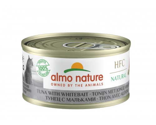 Almo Nature (консервы) консервы для кошек с тунцом и мальками, 75% мяса